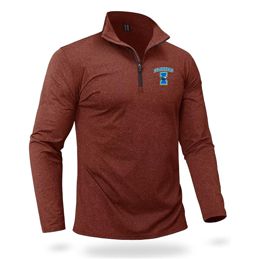 Men's  Texas AM CC Islanders  Boladeci Men_s Quarter Zip Pullover Premium Fleece Lined Heather Long Sleeve Golf Shirts Midweight 1_4 Half Zip Sweatshirts